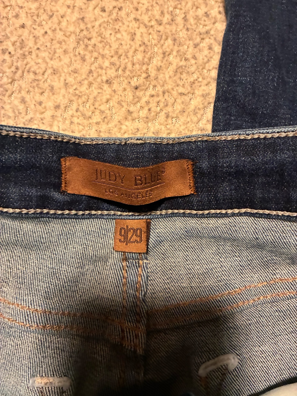 Judy Blue Dark Blue Straight Leg Jeans, size 9/29, comfortable and stretchy - Picture 5 of 13